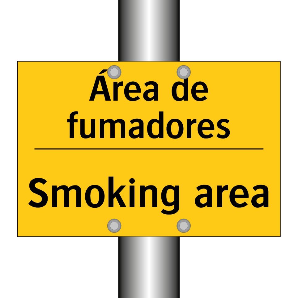 Área de fumadores - Smoking area