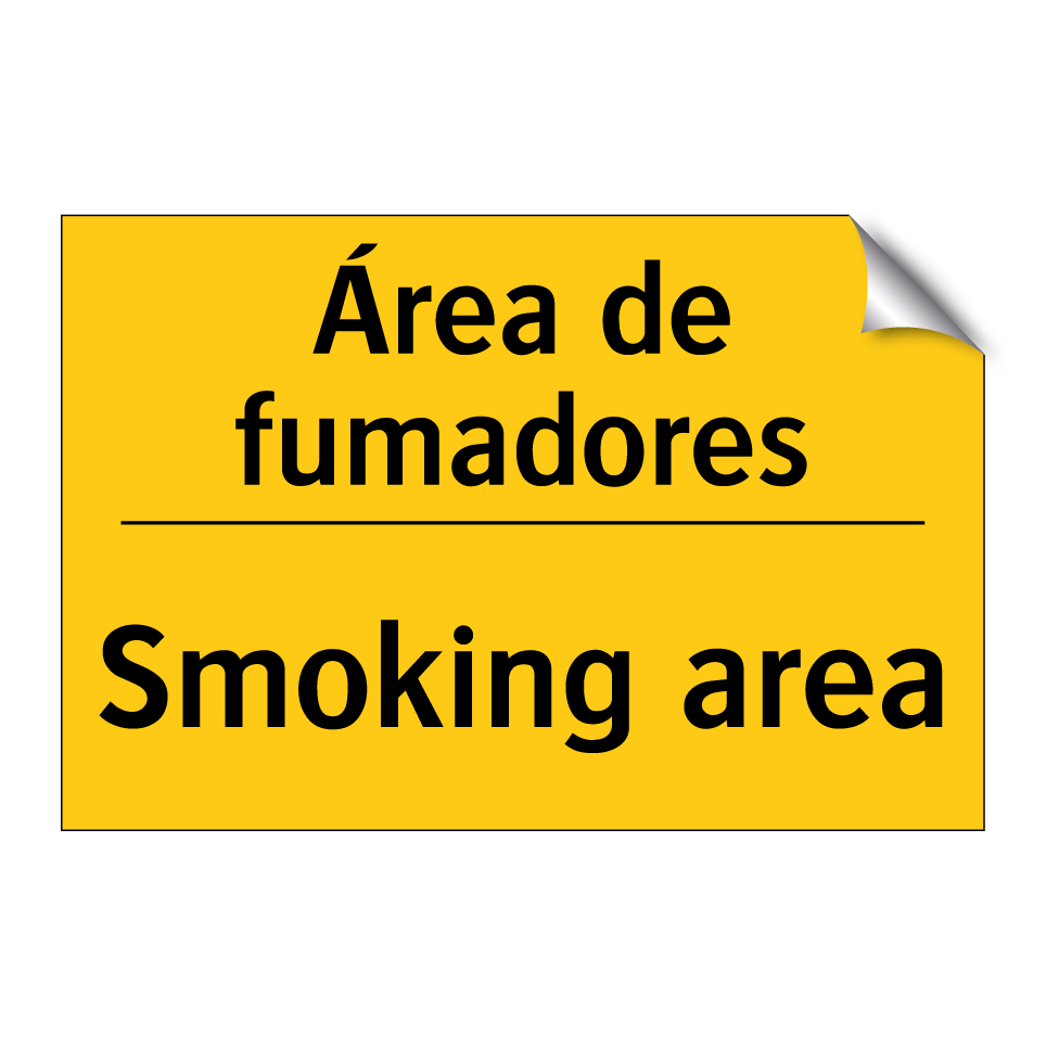 Área de fumadores - Smoking area
