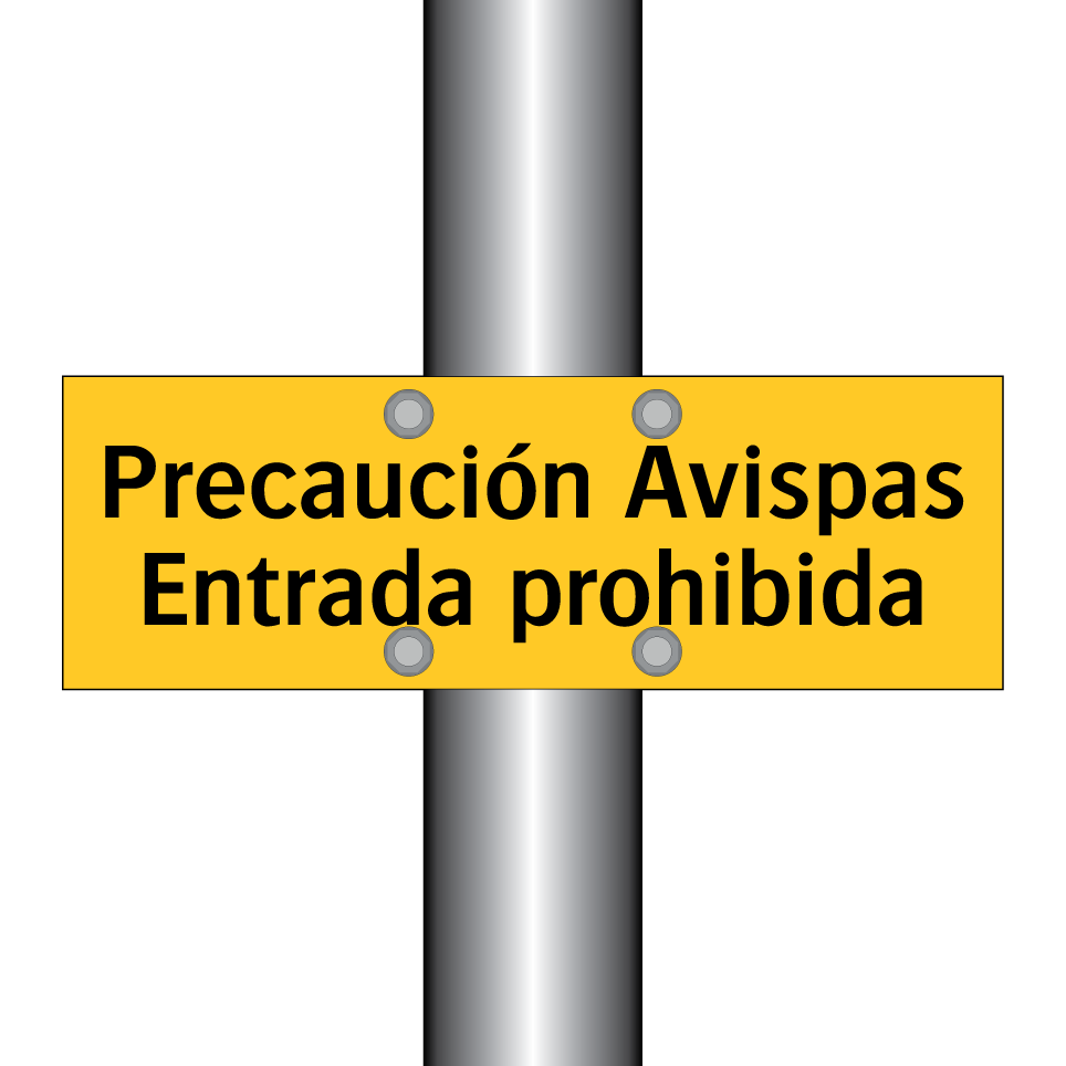 Precaución Avispas Entrada prohibida