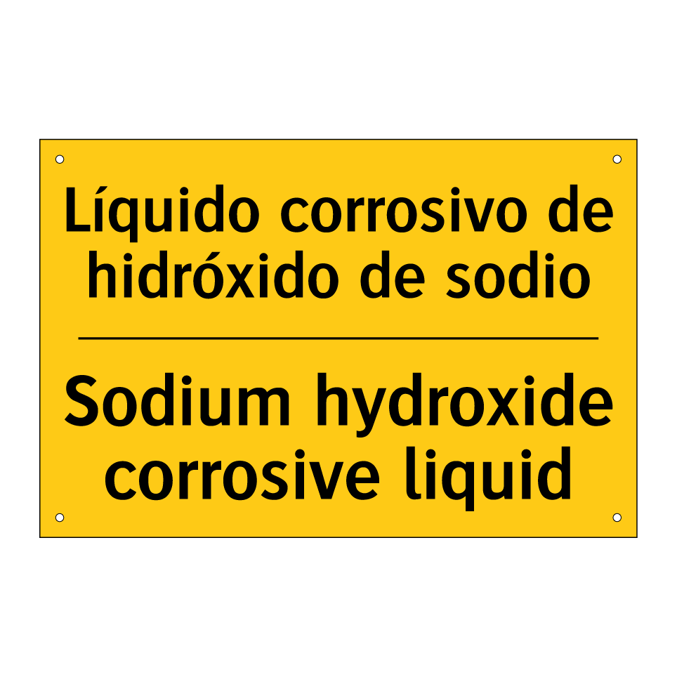 Líquido corrosivo de hidróxido de sodio - Sodium hydroxide corrosive liquid