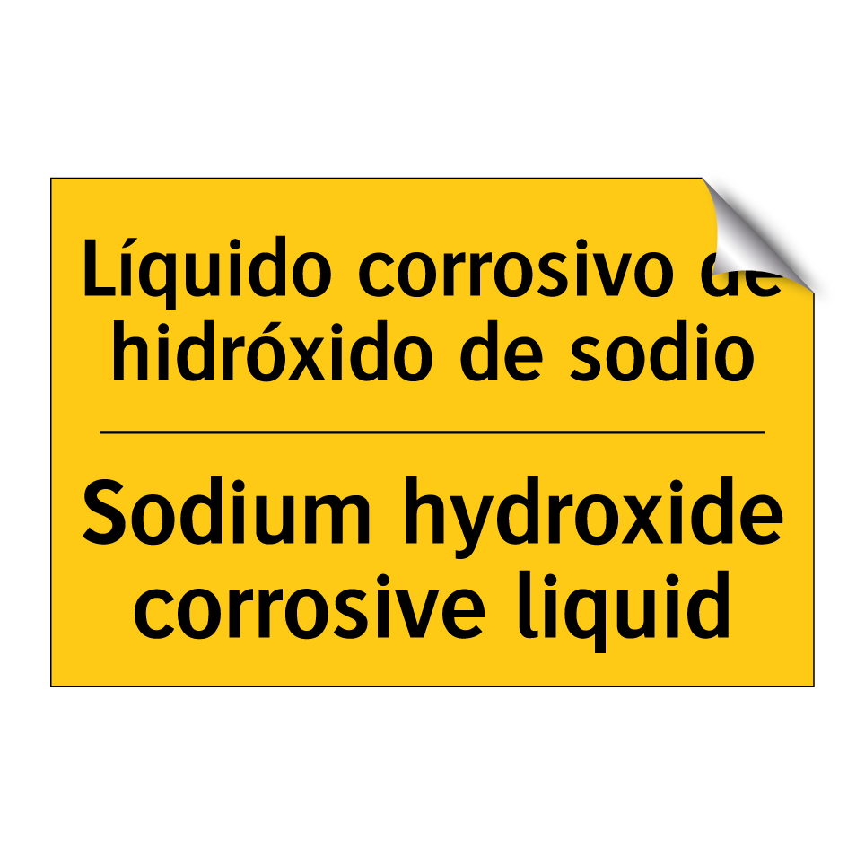 Líquido corrosivo de hidróxido de sodio - Sodium hydroxide corrosive liquid