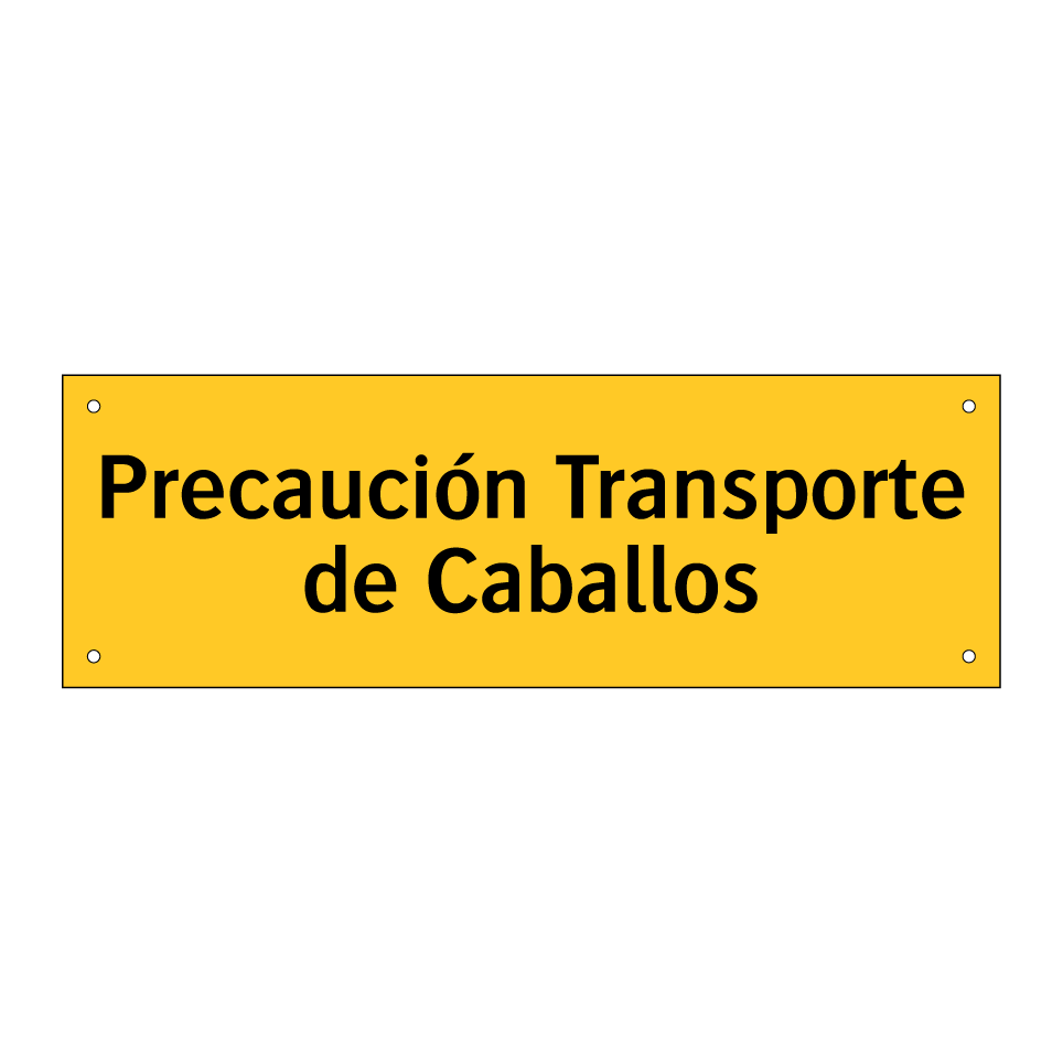 Precaución Transporte de Caballos