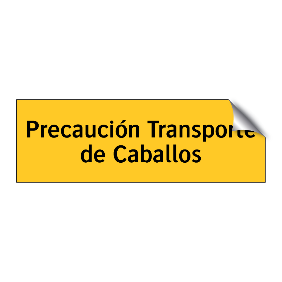 Precaución Transporte de Caballos