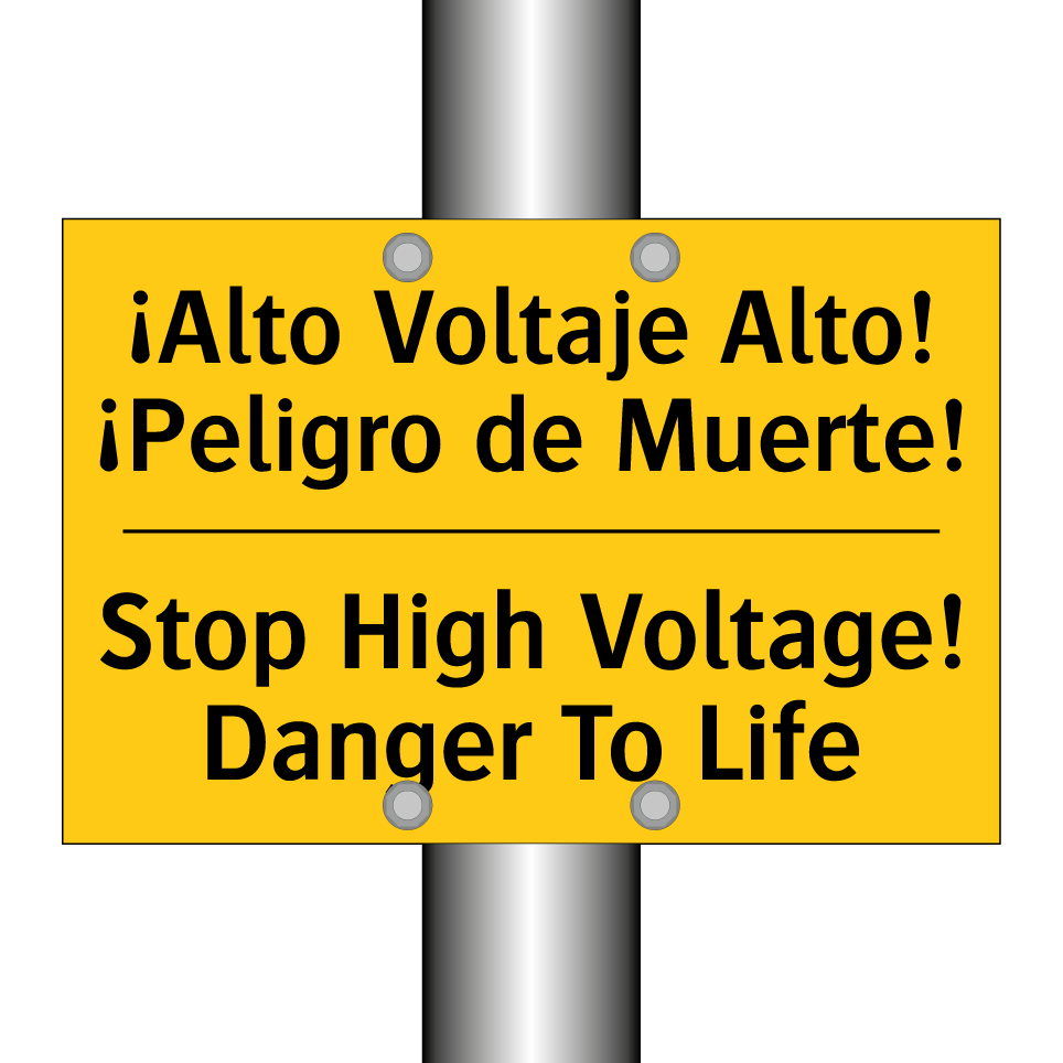 ¡Alto Voltaje Alto! ¡Peligro de Muerte! - Stop High Voltage! Danger To Life