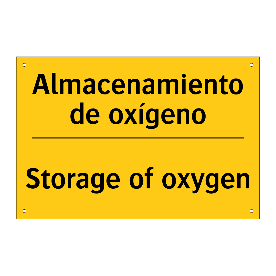 Almacenamiento de oxígeno - Storage of oxygen