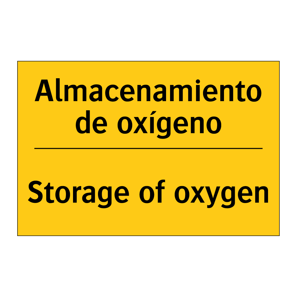 Almacenamiento de oxígeno - Storage of oxygen