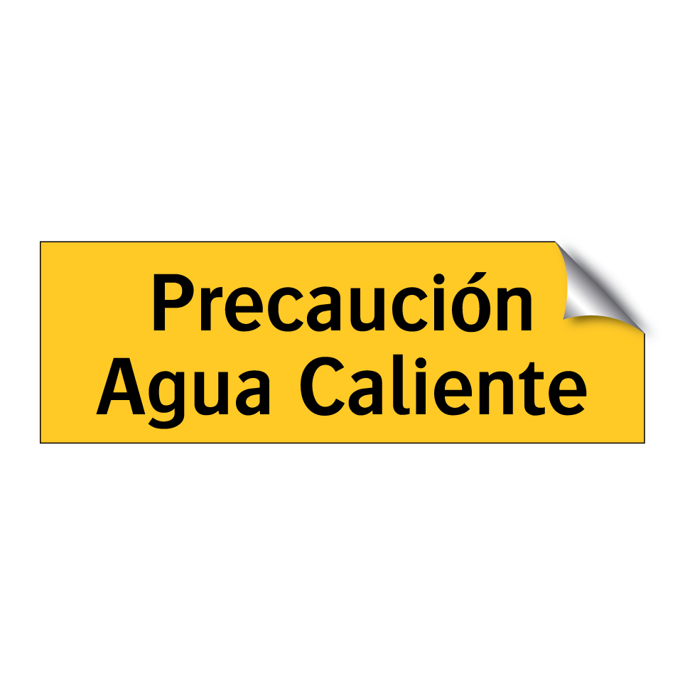 Precaución Agua Caliente