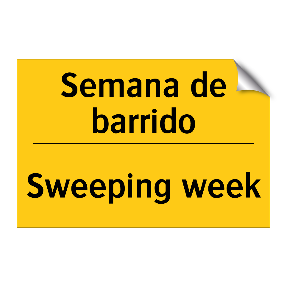 Semana de barrido - Sweeping week