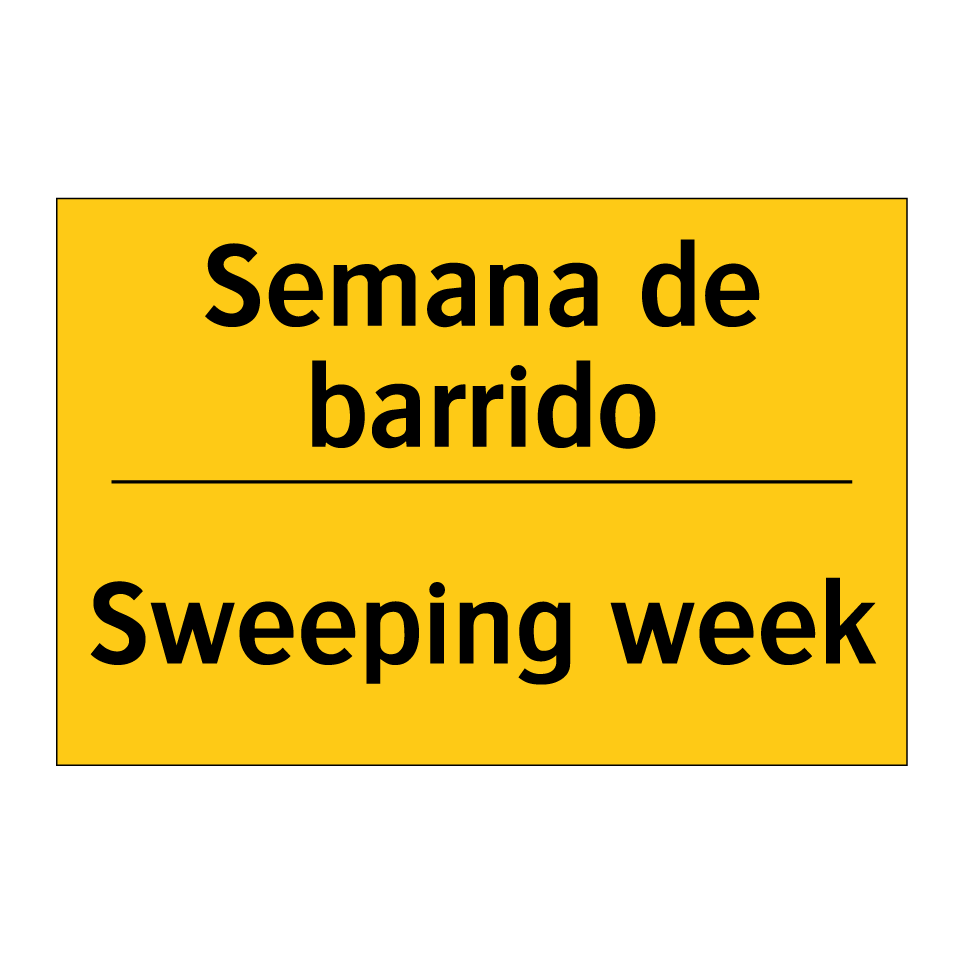 Semana de barrido - Sweeping week