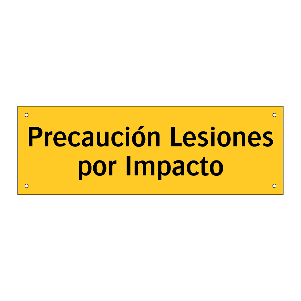 Precaución Lesiones por Impacto