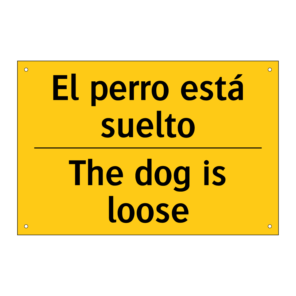 El perro está suelto - The dog is loose