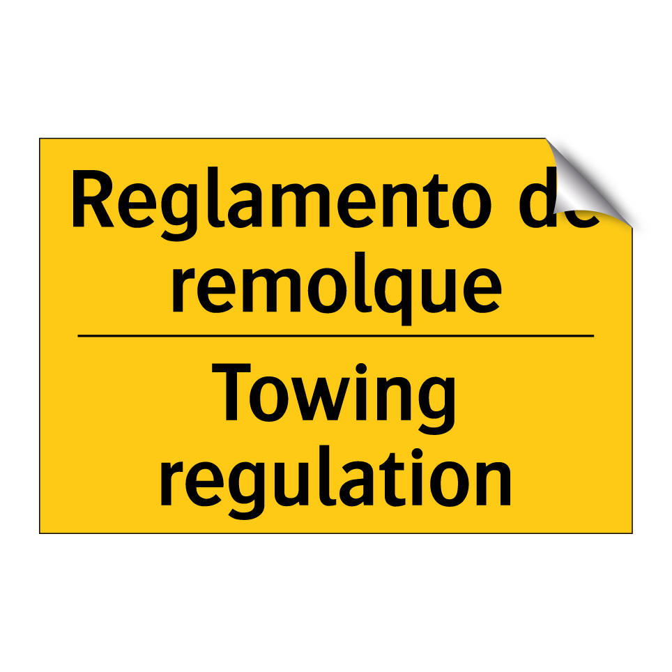 Reglamento de remolque - Towing regulation