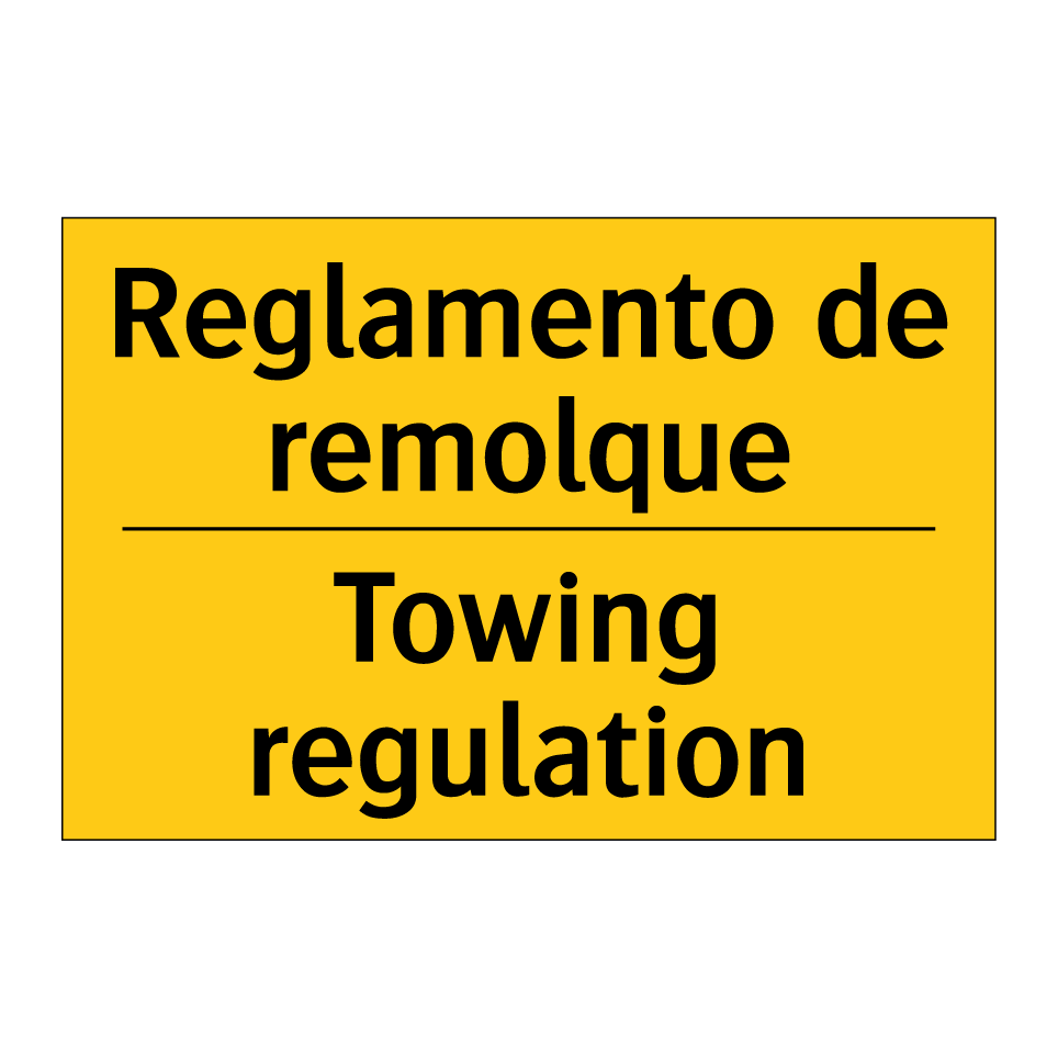 Reglamento de remolque - Towing regulation
