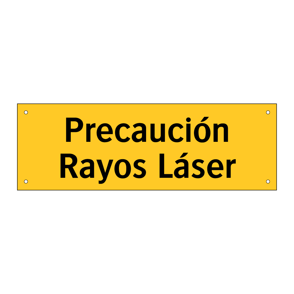 Precaución Rayos Láser