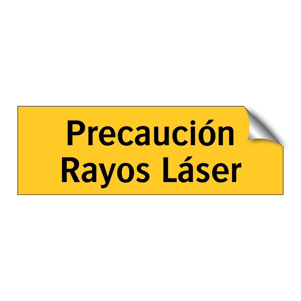 Precaución Rayos Láser