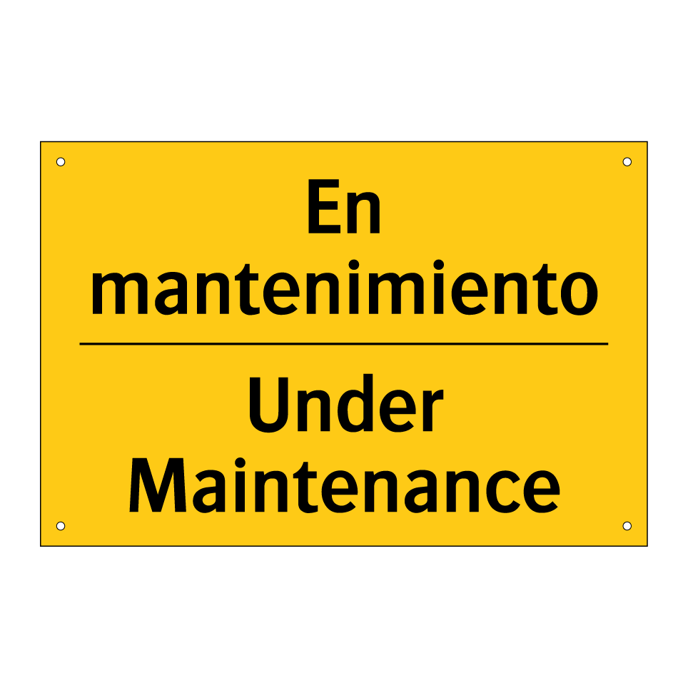 En mantenimiento - Under Maintenance