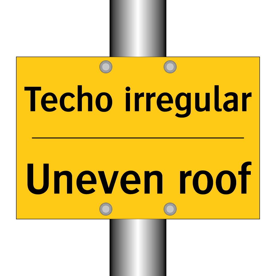 Techo irregular - Uneven roof