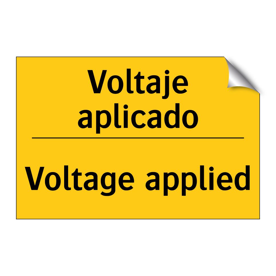 Voltaje aplicado - Voltage applied