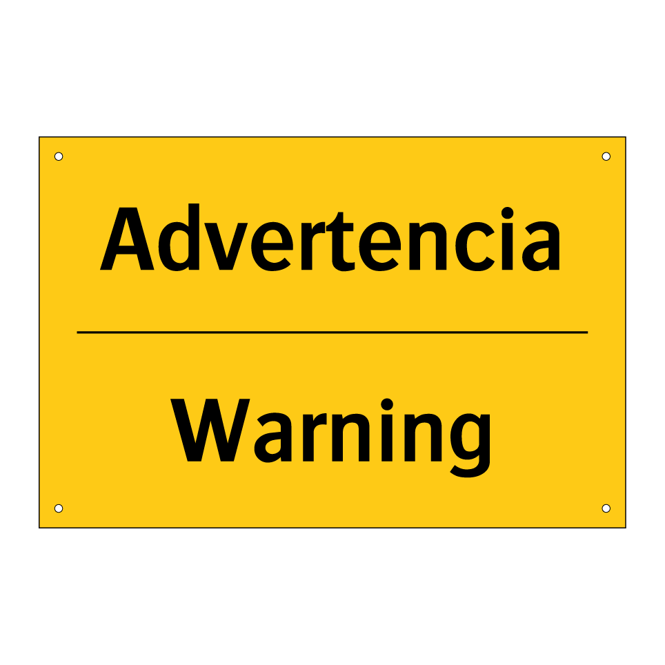 Advertencia - Warning