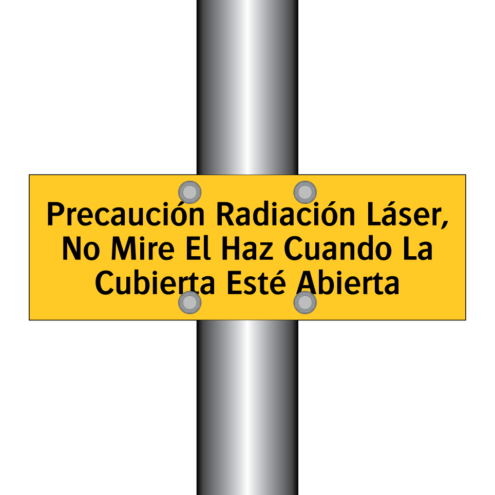 Precaución Radiación Láser, No Mire El Haz Cuando La Cubierta Esté Abierta