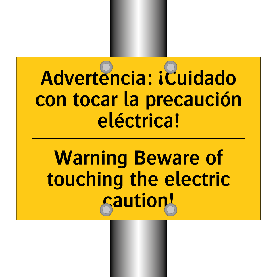 Advertencia: ¡Cuidado con tocar la precaución eléctrica! - Warning Beware of touching the electric caution!