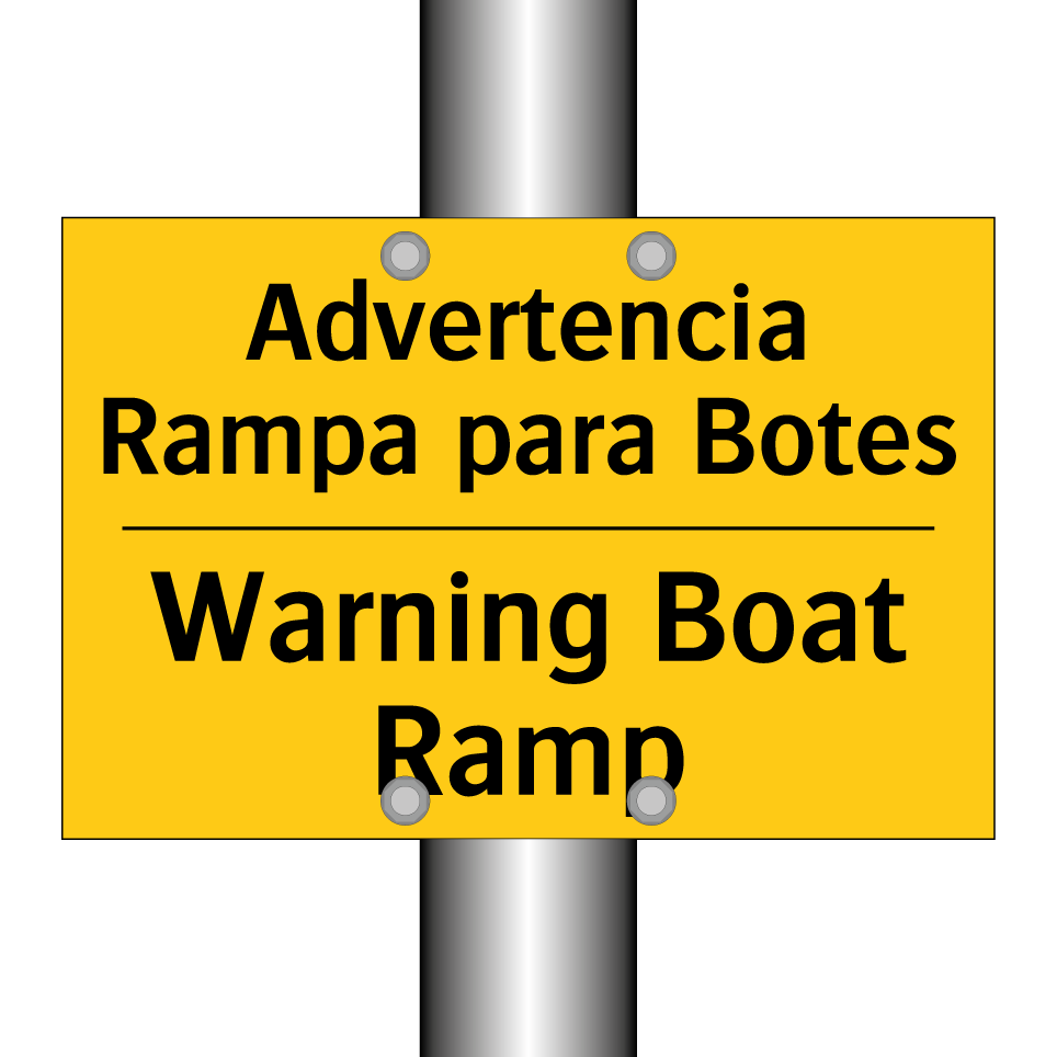 Advertencia Rampa para Botes - Warning Boat Ramp