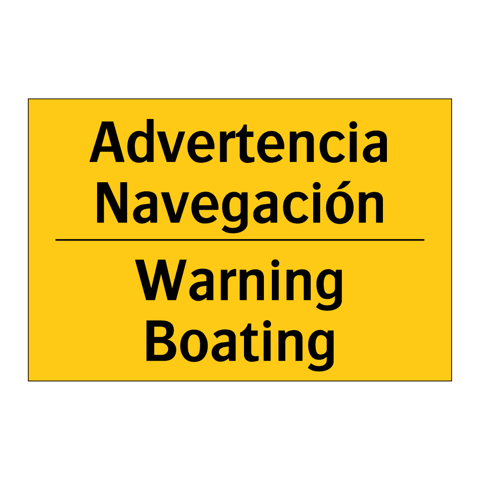 Advertencia Navegación - Warning Boating