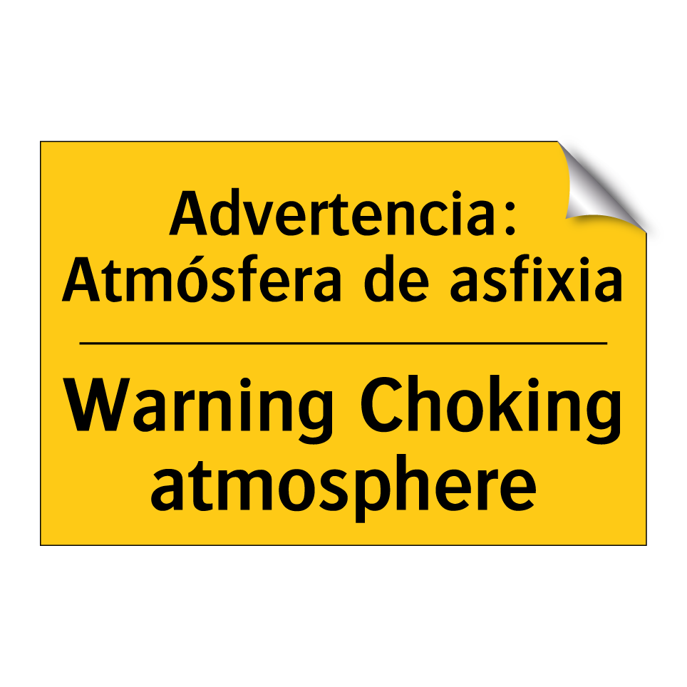 Advertencia: Atmósfera de asfixia - Warning Choking atmosphere