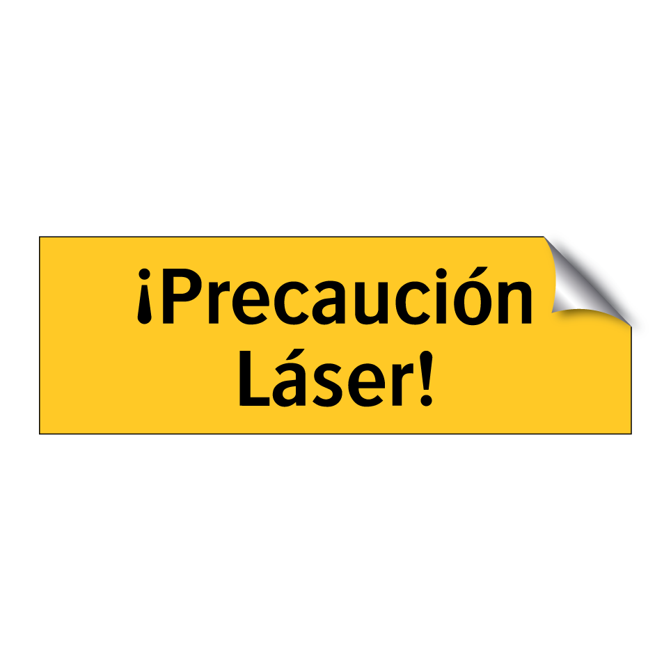 ¡Precaución Láser!