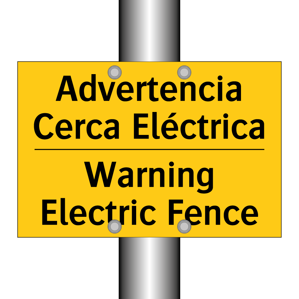 Advertencia Cerca Eléctrica - Warning Electric Fence