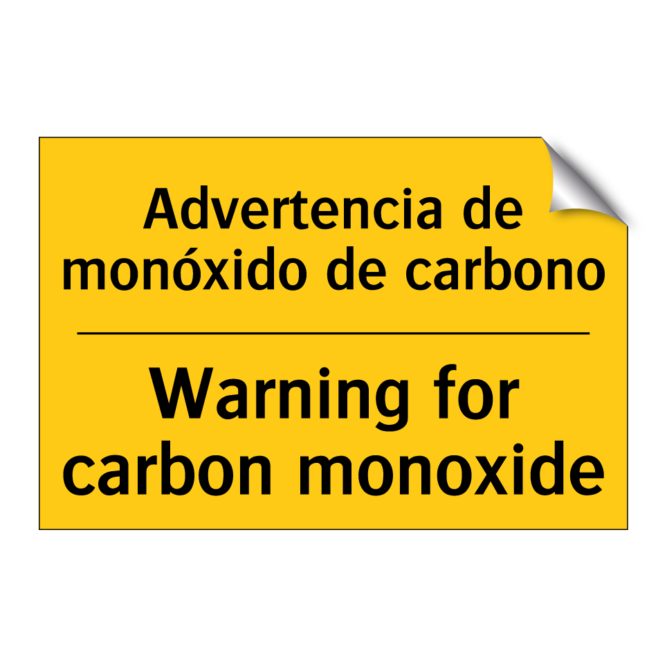 Advertencia de monóxido de carbono - Warning for carbon monoxide