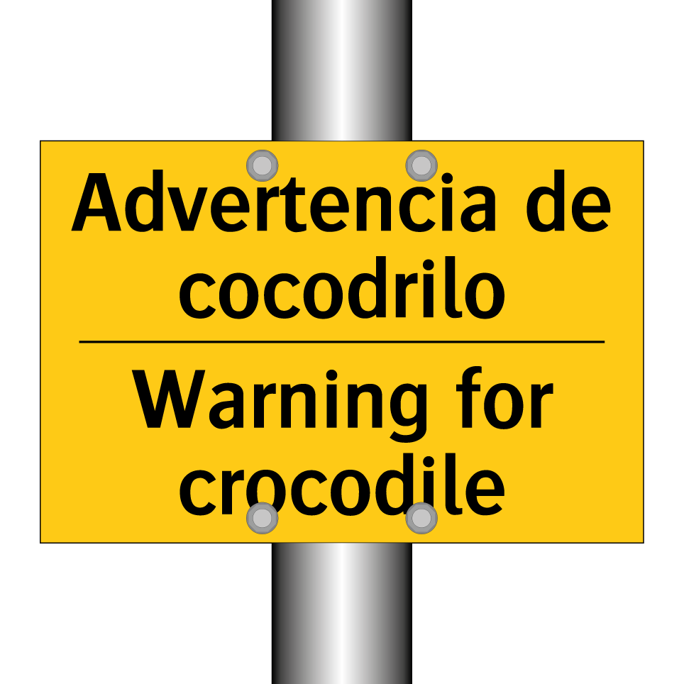 Advertencia de cocodrilo - Warning for crocodile