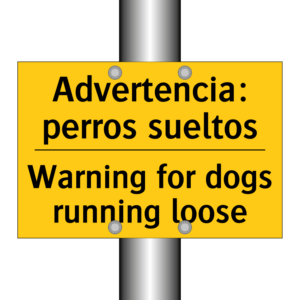 Advertencia: perros sueltos - Warning for dogs running loose