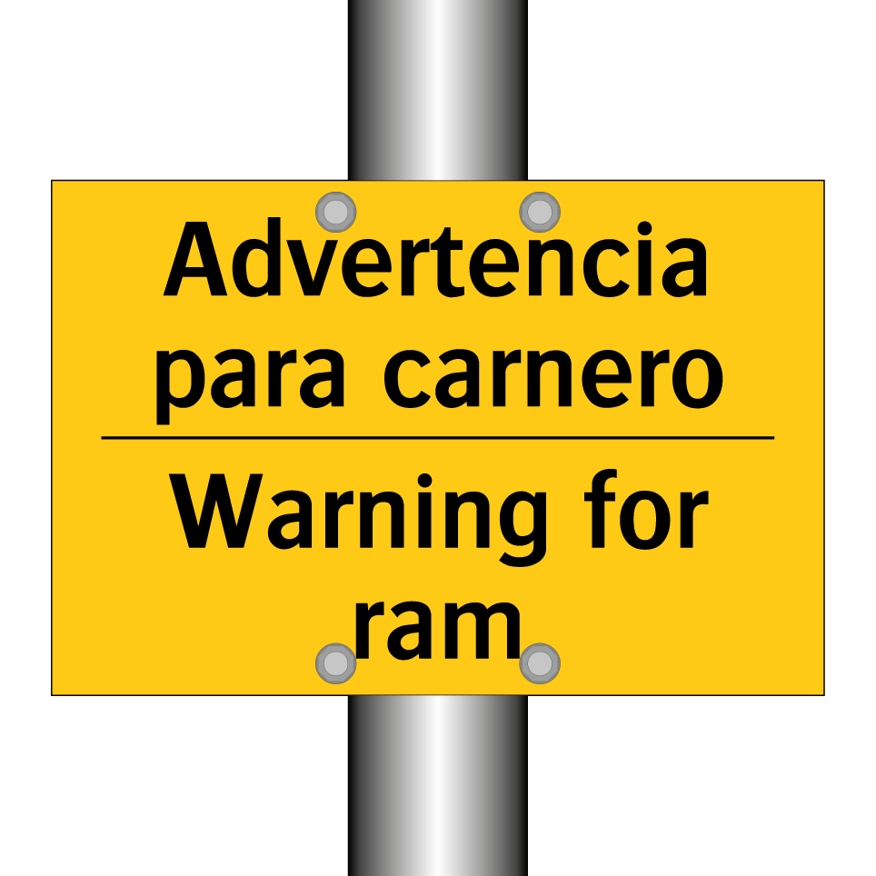 Advertencia para carnero - Warning for ram