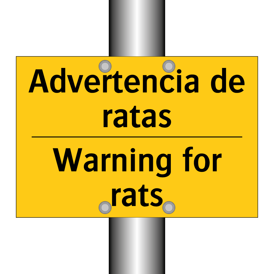 Advertencia de ratas - Warning for rats
