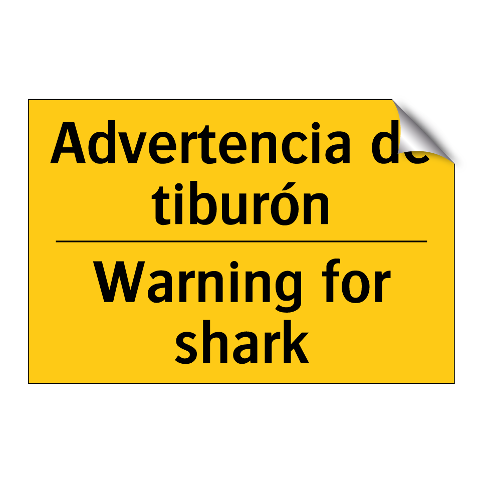 Advertencia de tiburón - Warning for shark