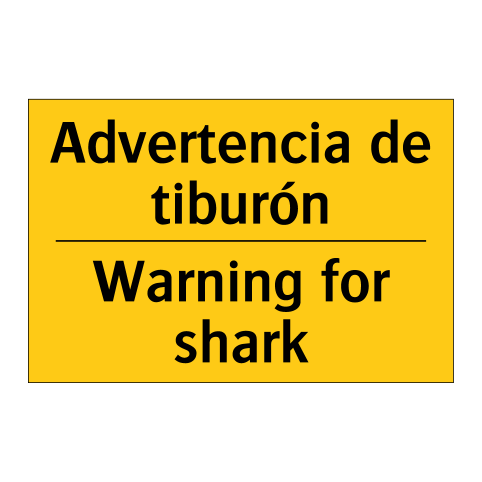 Advertencia de tiburón - Warning for shark
