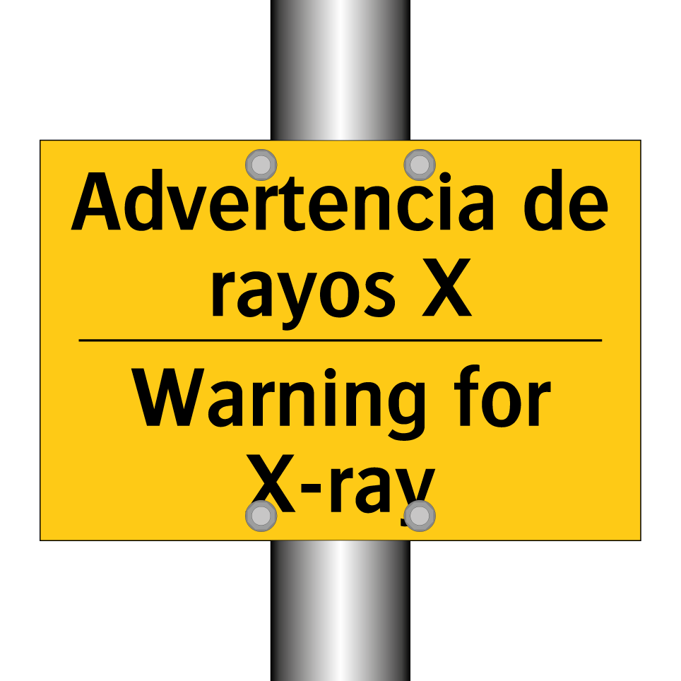 Advertencia de rayos X - Warning for X-ray