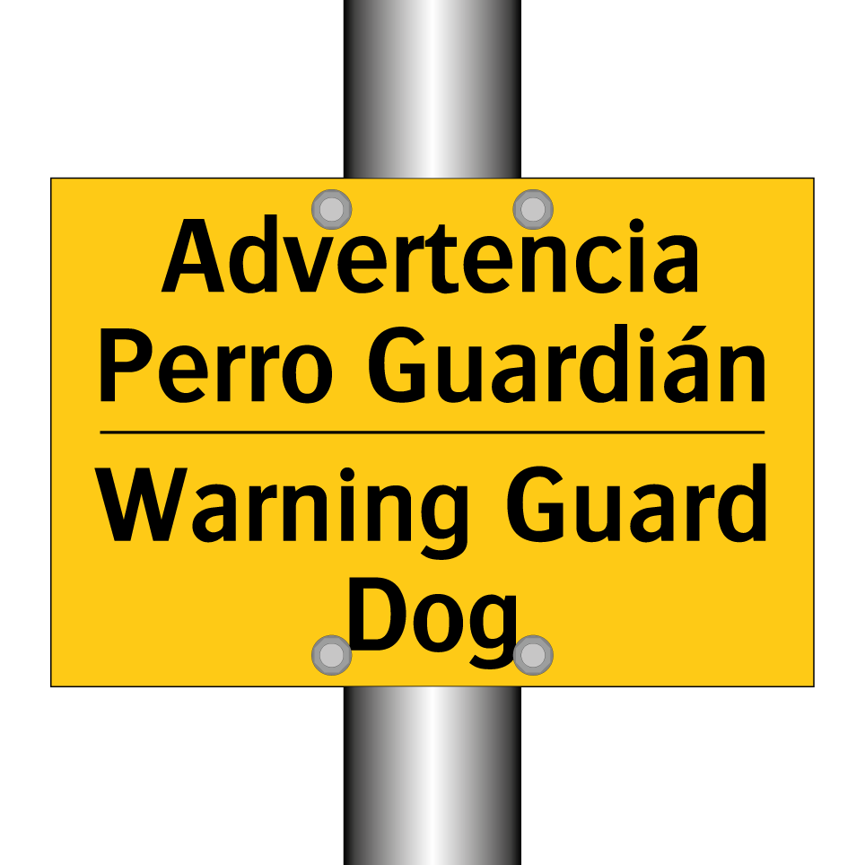 Advertencia Perro Guardián - Warning Guard Dog