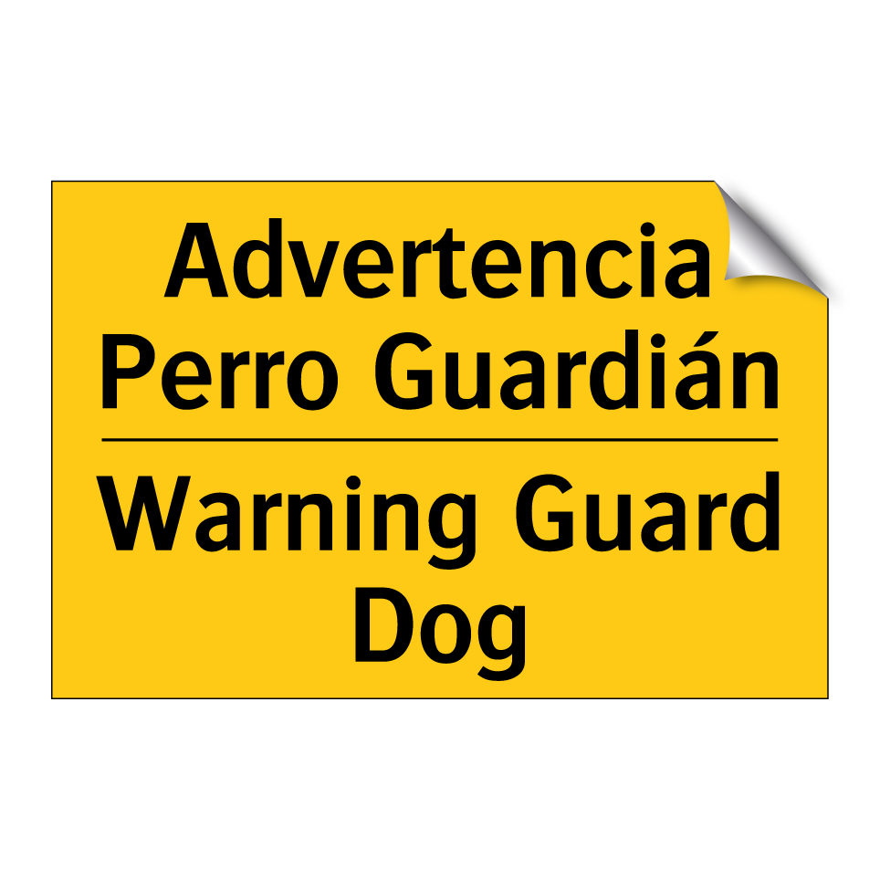 Advertencia Perro Guardián - Warning Guard Dog