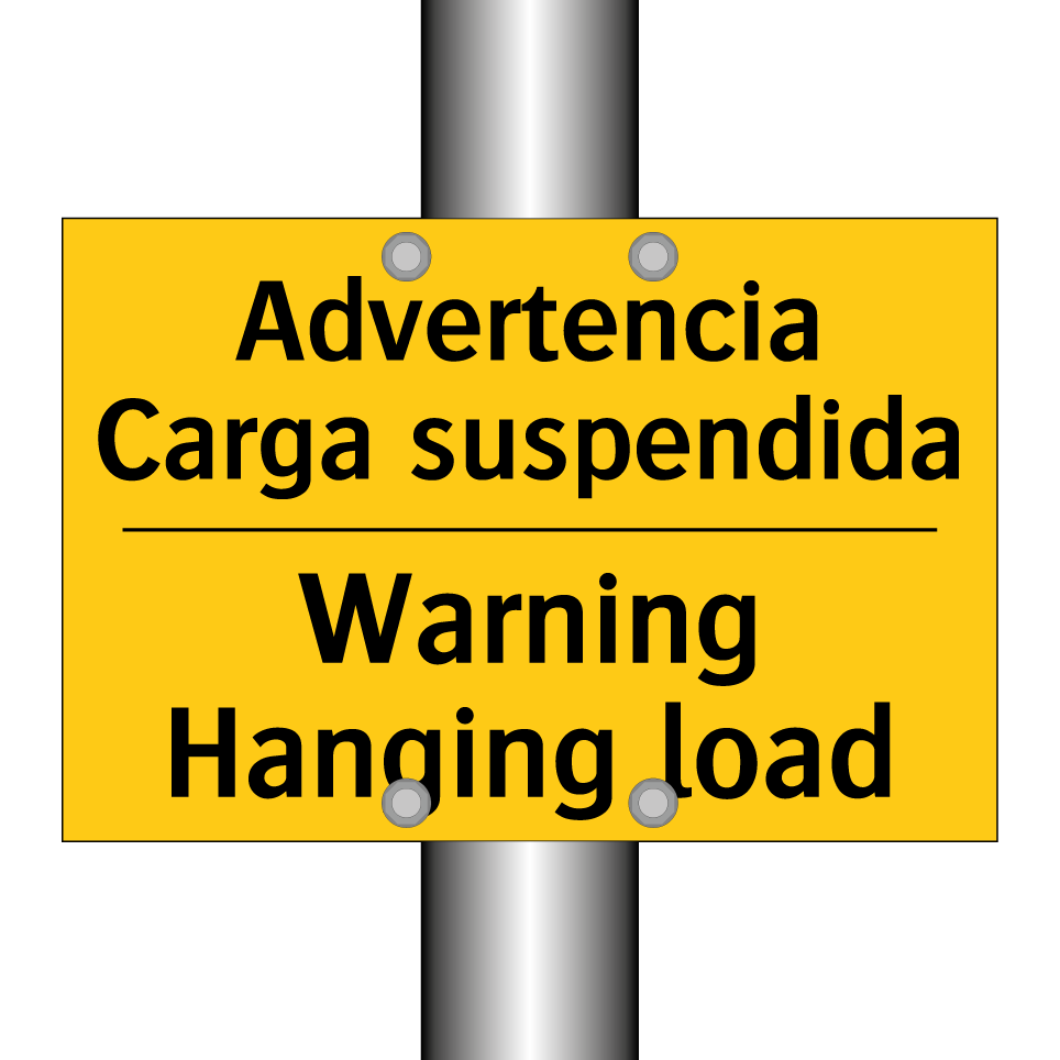 Advertencia Carga suspendida - Warning Hanging load