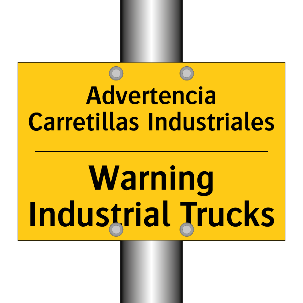 Advertencia Carretillas Industriales - Warning Industrial Trucks