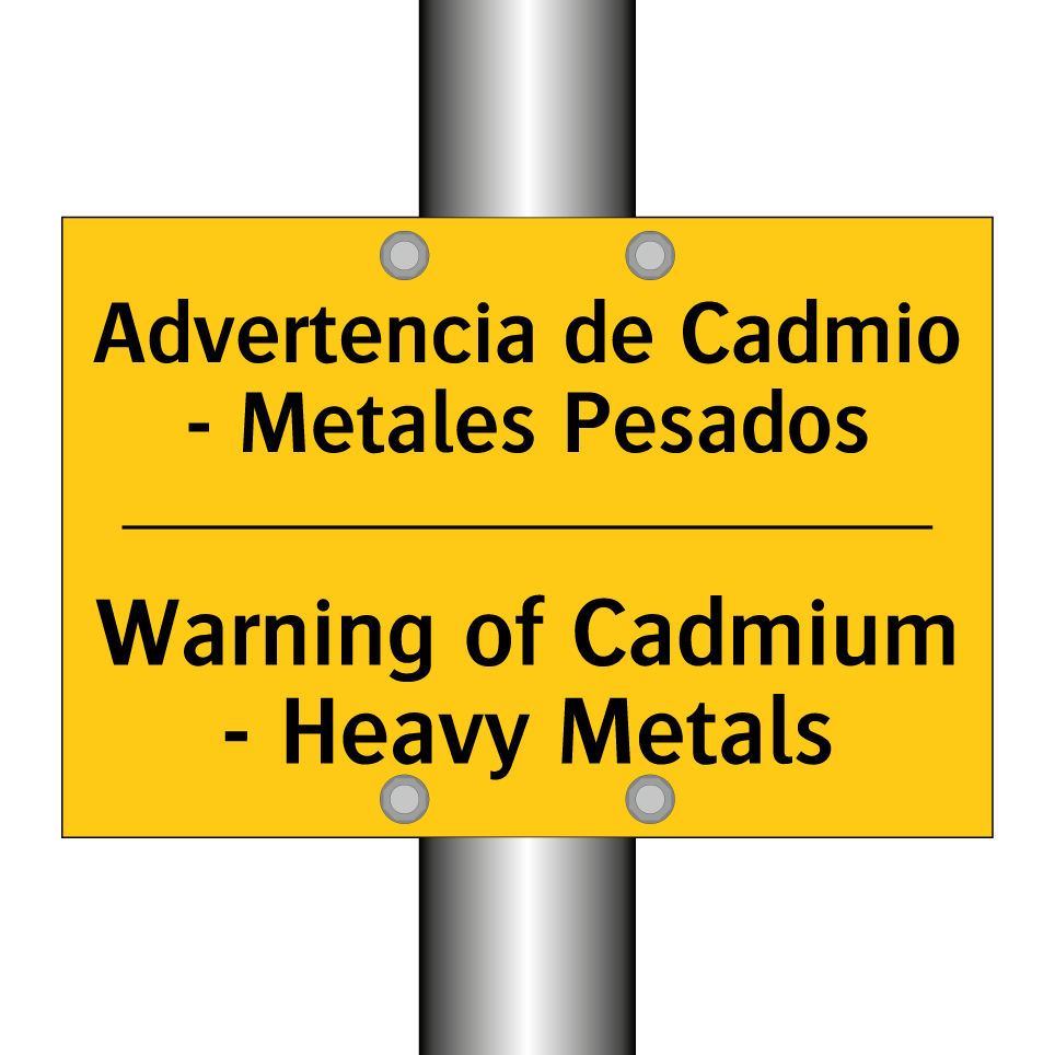 Advertencia de Cadmio - Metales Pesados - Warning of Cadmium - Heavy Metals