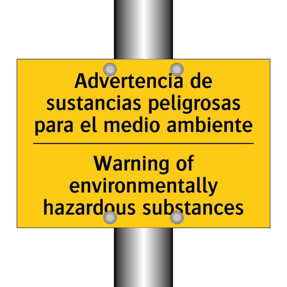 Advertencia de sustancias peligrosas para el medio ambiente - Warning of environmentally hazardous substances