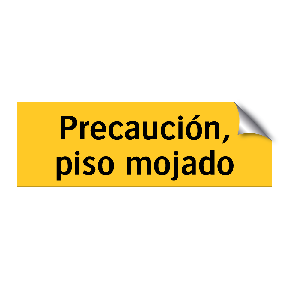 Precaución, piso mojado