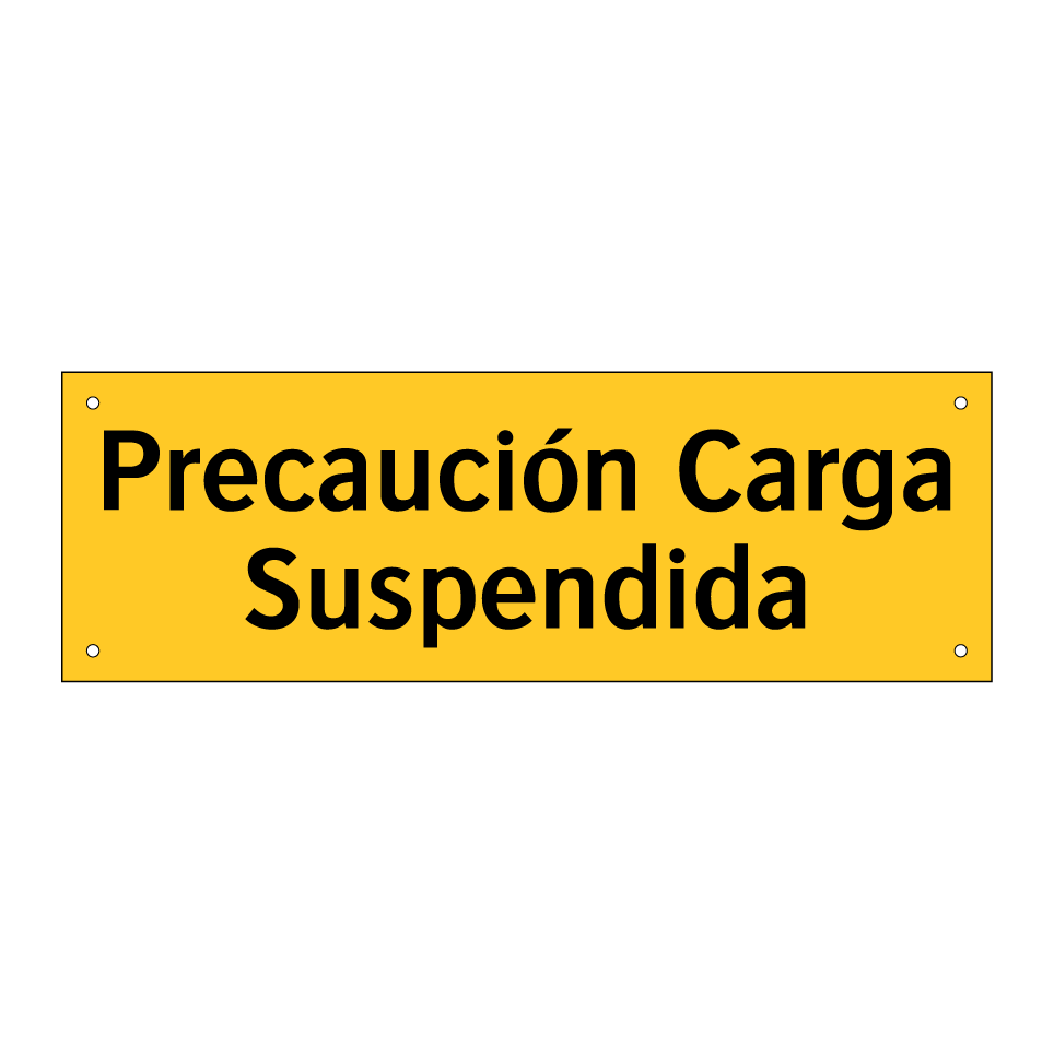 Precaución Carga Suspendida