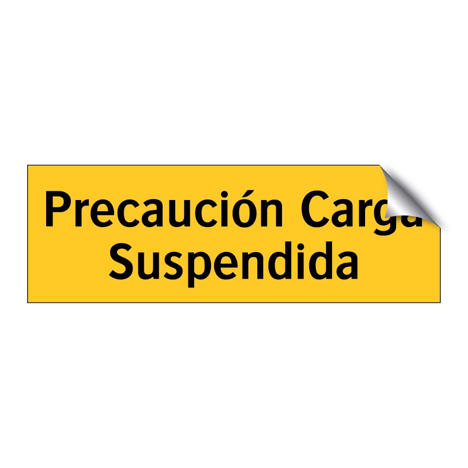 Precaución Carga Suspendida