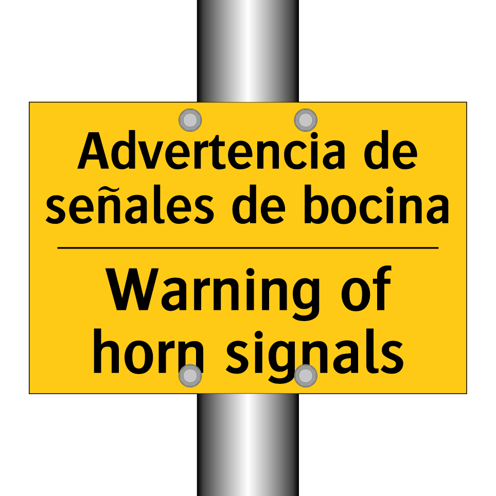 Advertencia de señales de bocina - Warning of horn signals