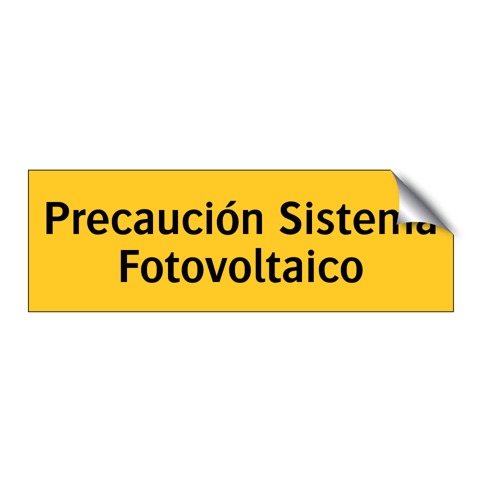 Precaución Sistema Fotovoltaico