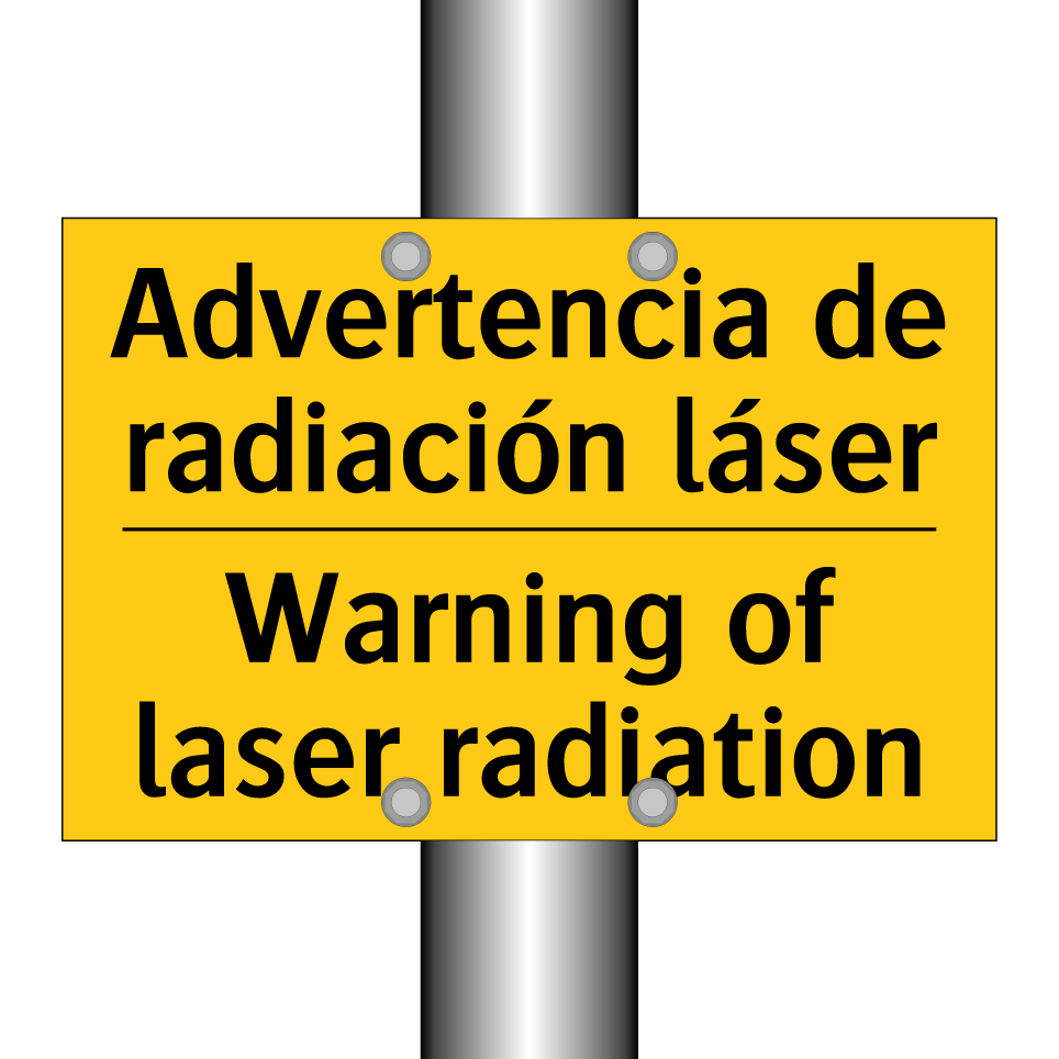 Advertencia de radiación láser - Warning of laser radiation
